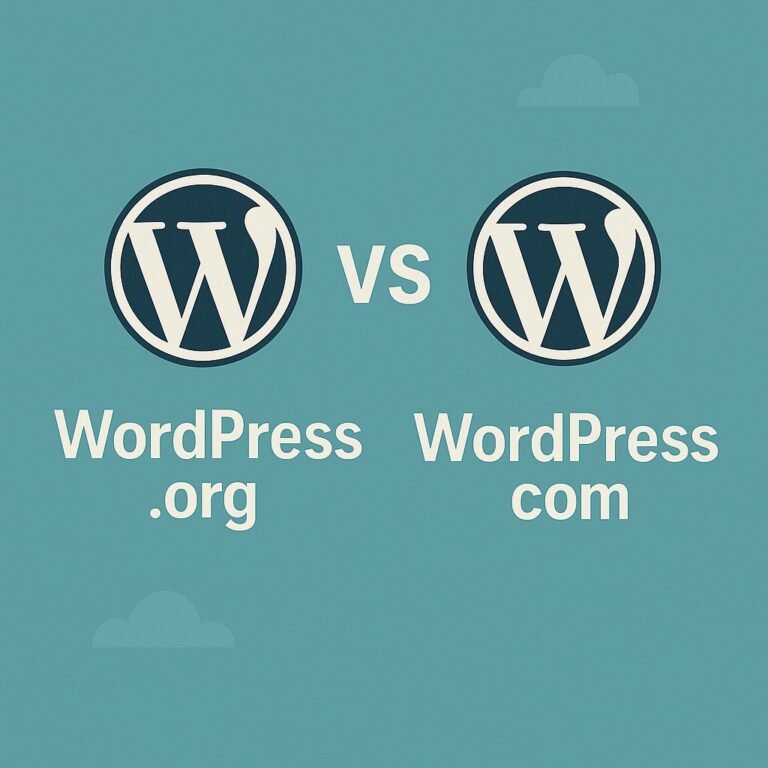 wordpress.com מול wordpress.org